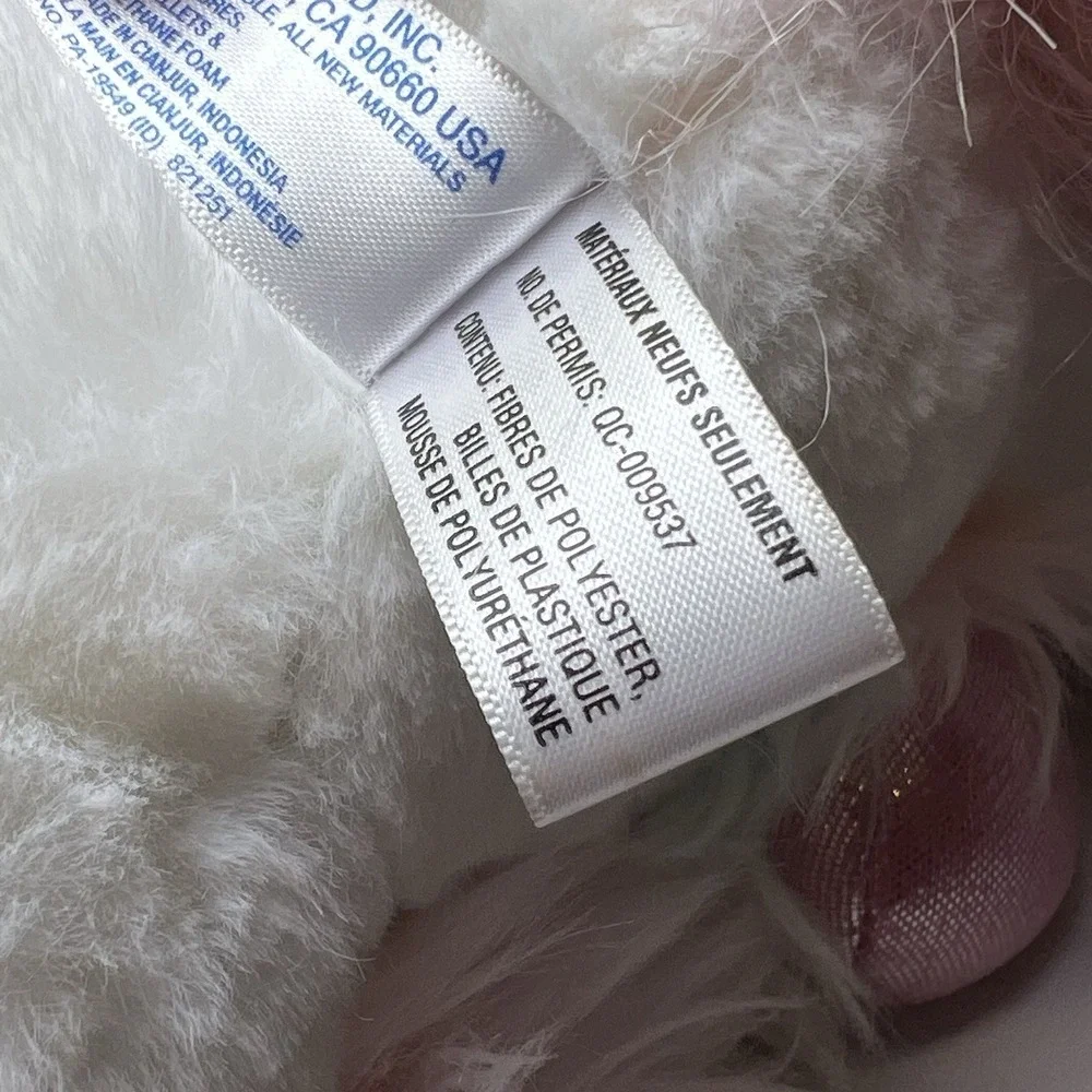 Aurora World Plush Stuffed White Pink Teal Fluffy Unicorn 